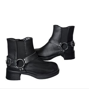 Girls' J-Rider Leather Harness Moto Boots (Youth)....Size 4